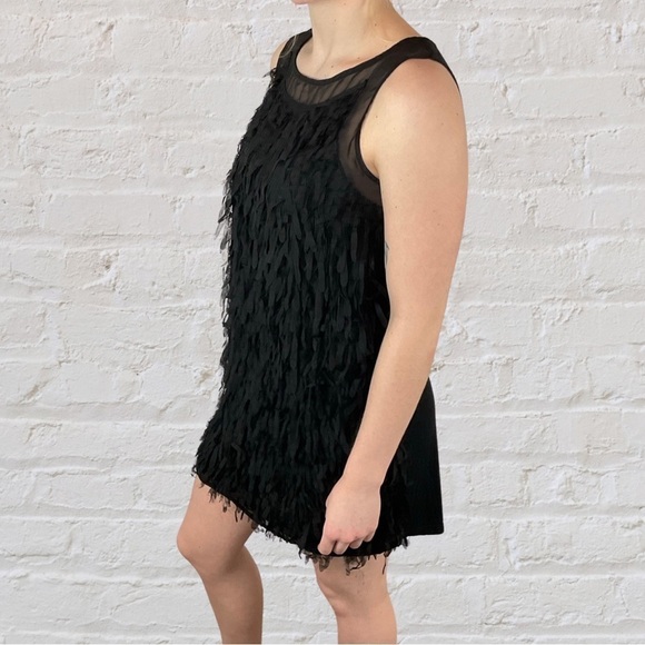 Romeo & Juliet amazing black fun cotton dress with fun fringe - Picture 4 of 7